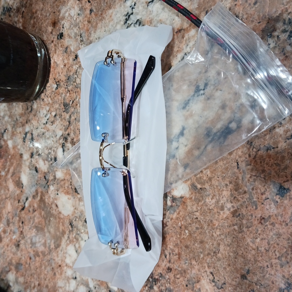 Shein Rimless Tinted Unisex Eyeglasses